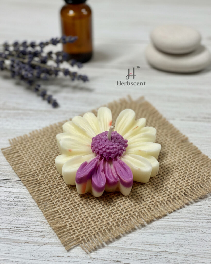 herbscent lavender floating candle set (pack of 3)