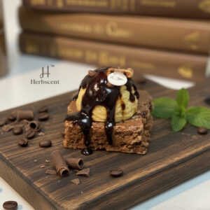 herbscent chocolate brownie candle