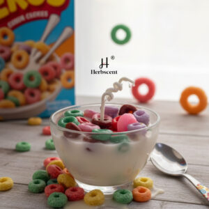 herbscent vanilla kellogg’s bowl candle