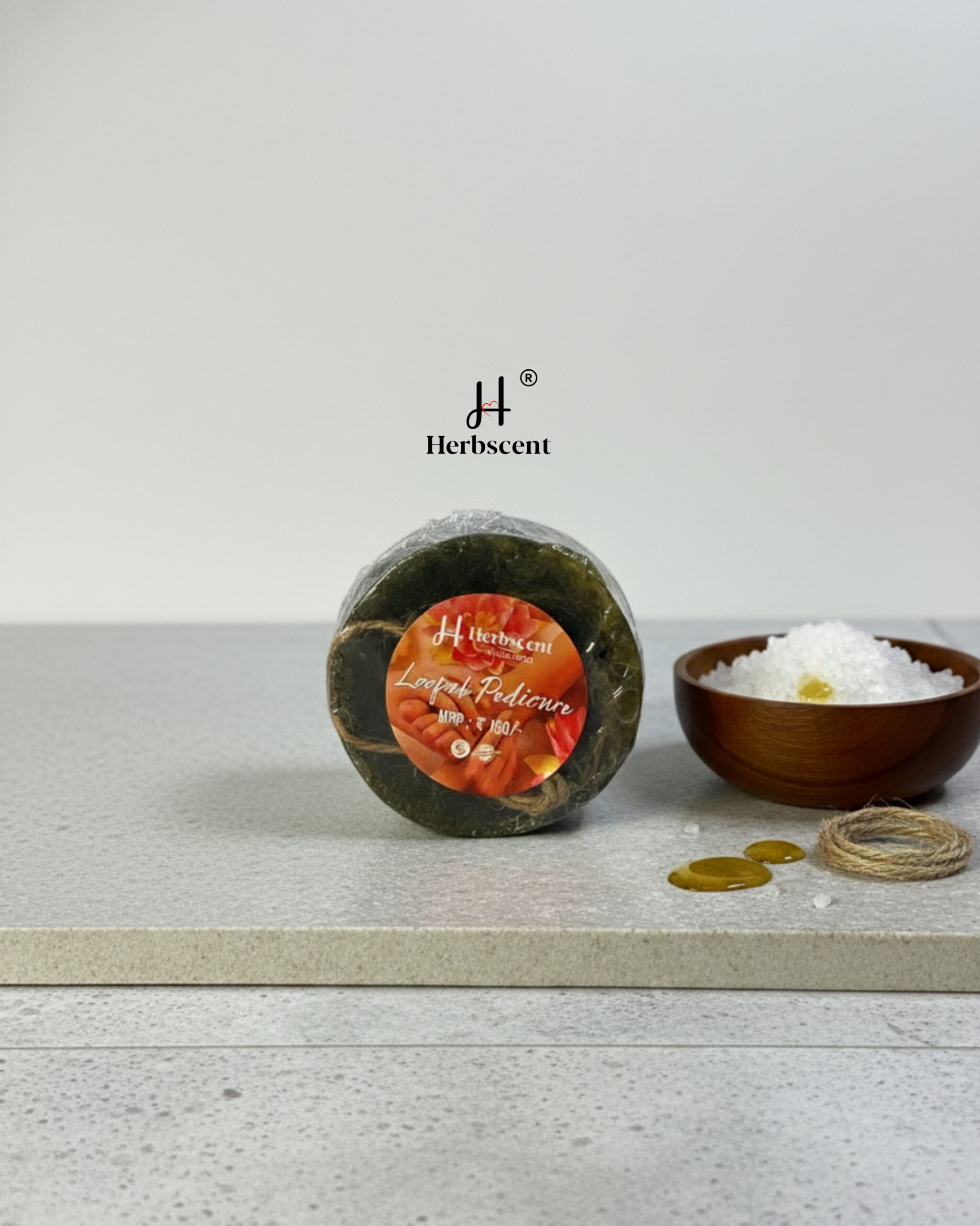 herbscent loofah pedicure soap